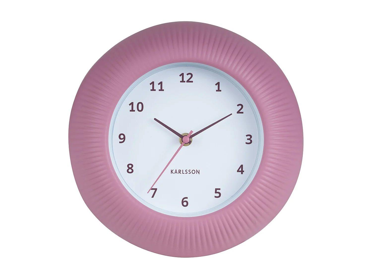 Horloge murale Tender Rib - Rose tan - Ø25cm