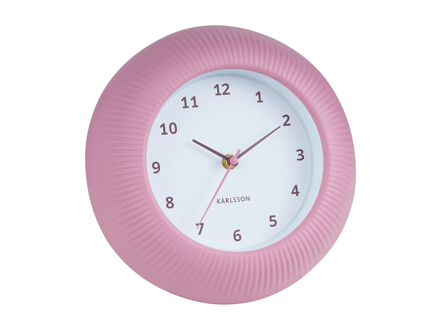 Horloge murale Tender Rib - Rose tan - Ø25cm