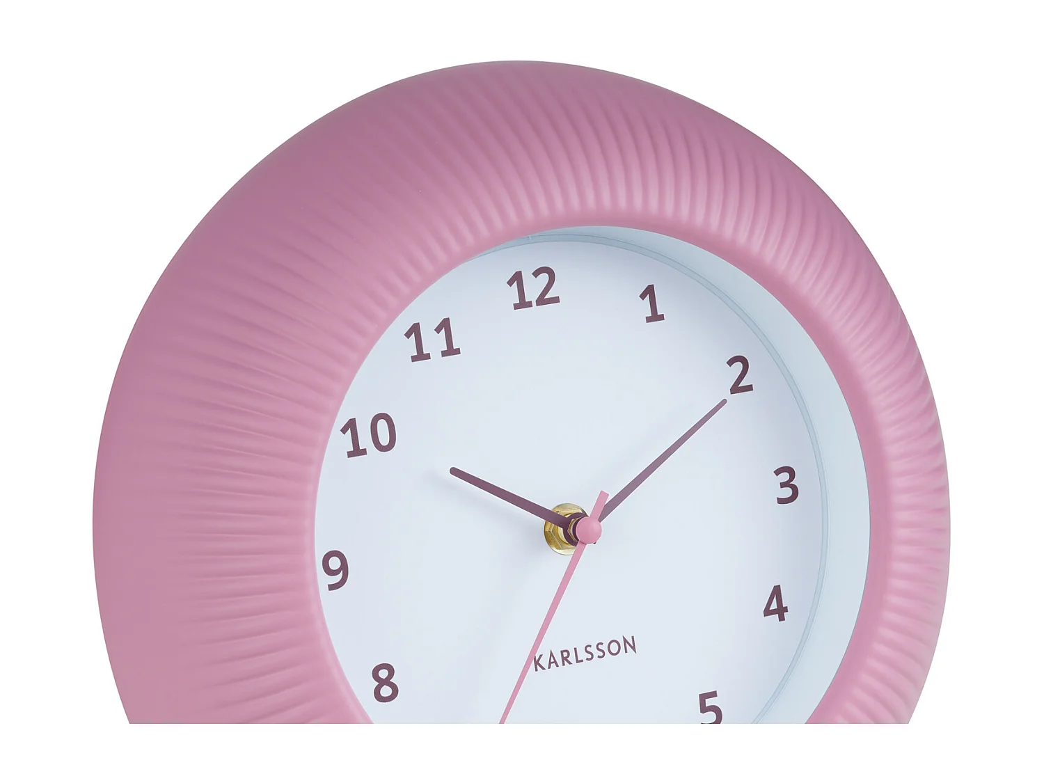 Horloge murale Tender Rib - Rose tan - Ø25cm
