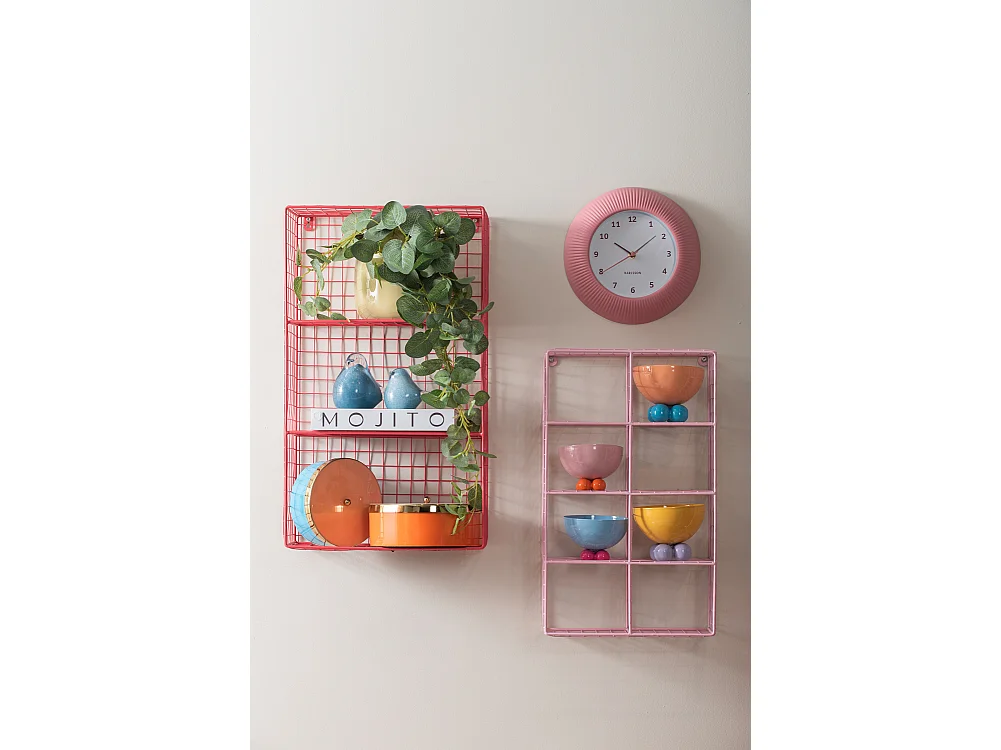 Horloge murale Tender Rib - Rose tan - Ø25cm