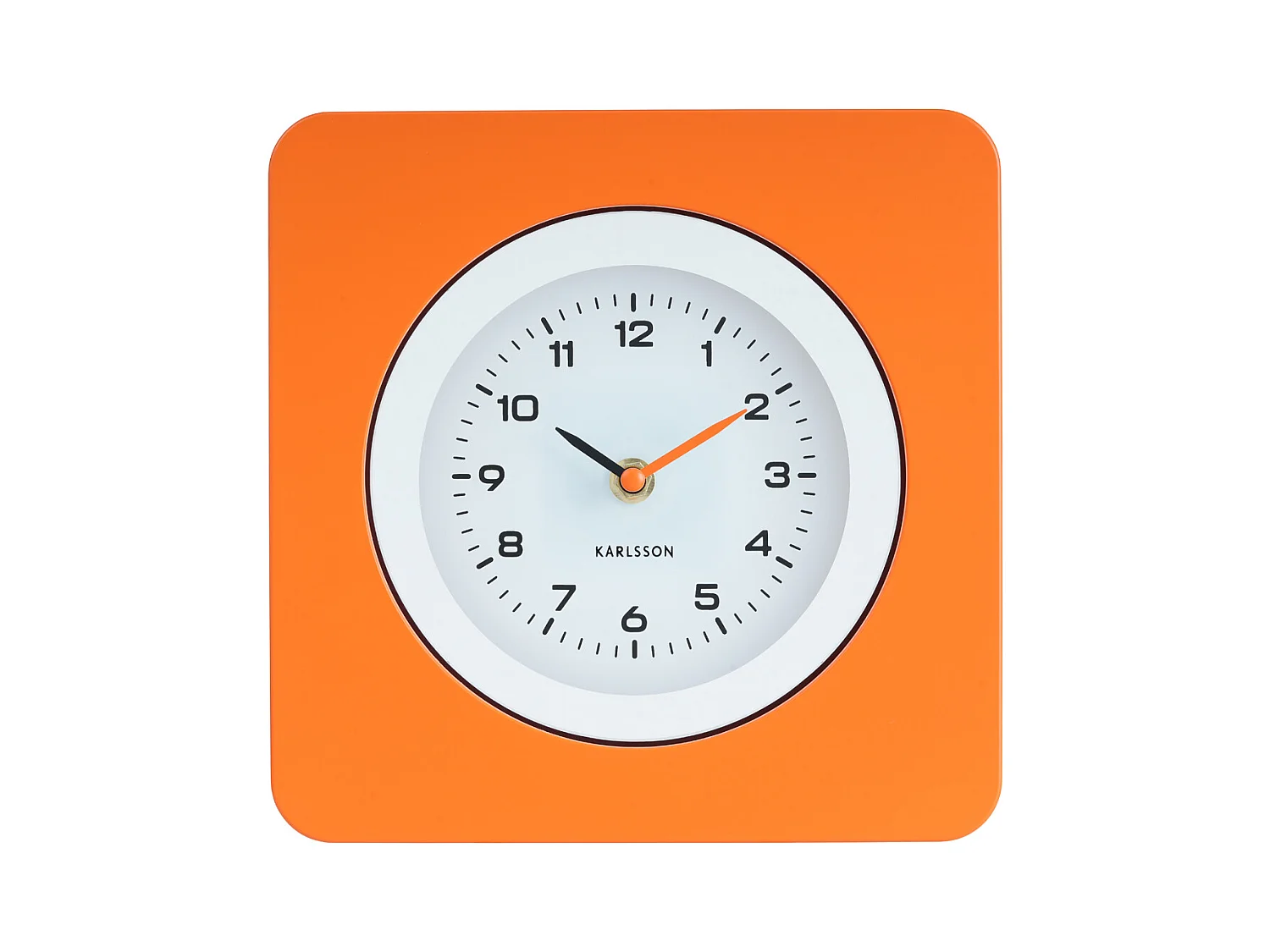 Horloge murale New Vintage - Orange vif - Ø22cm