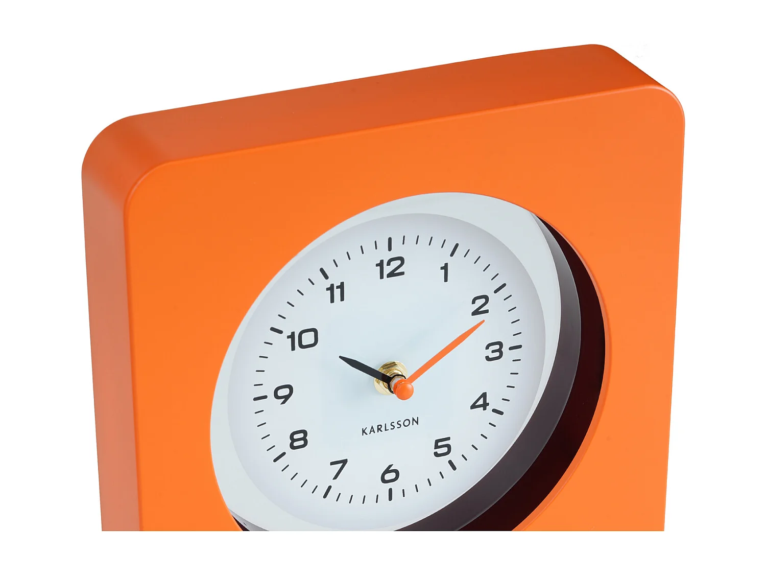 Horloge murale New Vintage - Orange vif - Ø22cm