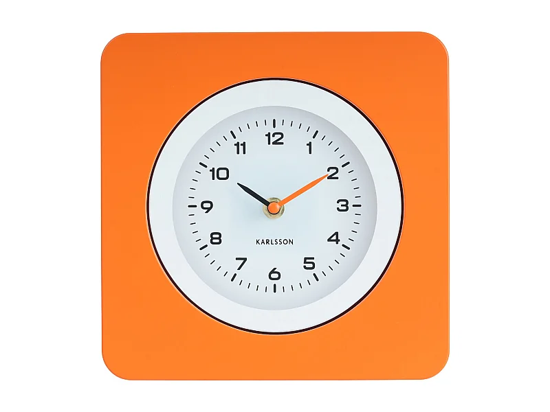 Wandklok New Vintage - Helderoranje- Ø22cm