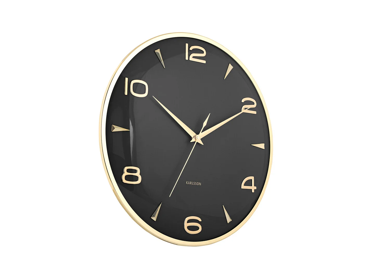 Horloge murale Sienna Glow - Noir - Ø40,6 cm