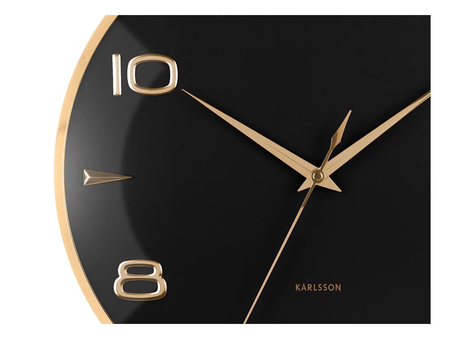 Horloge murale Sienna Glow - Noir - Ø40,6 cm