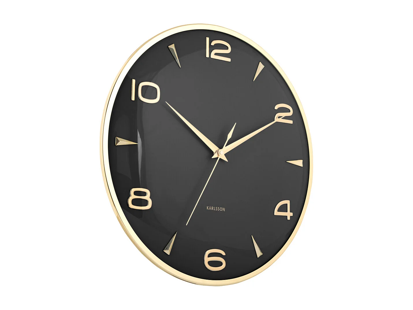 Horloge murale Sienna Glow - Noir - Ø40,6 cm