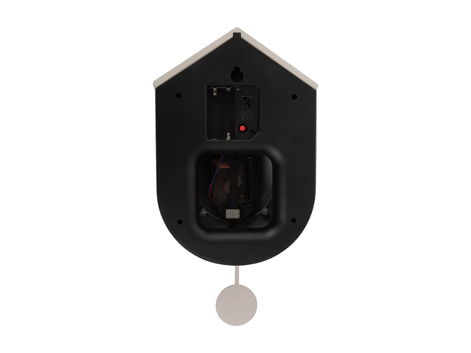 Horloge murale Grato Cuckoo - Noir et gris chaud