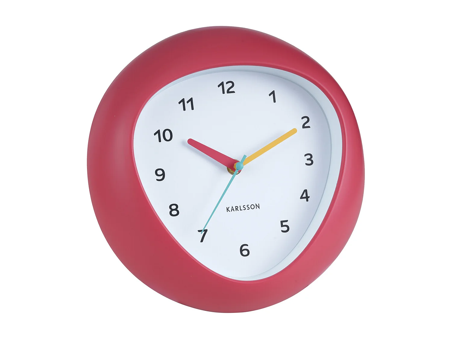 Horloge murale Funky Vibes - Rouge écarlate - Ø25,5cm