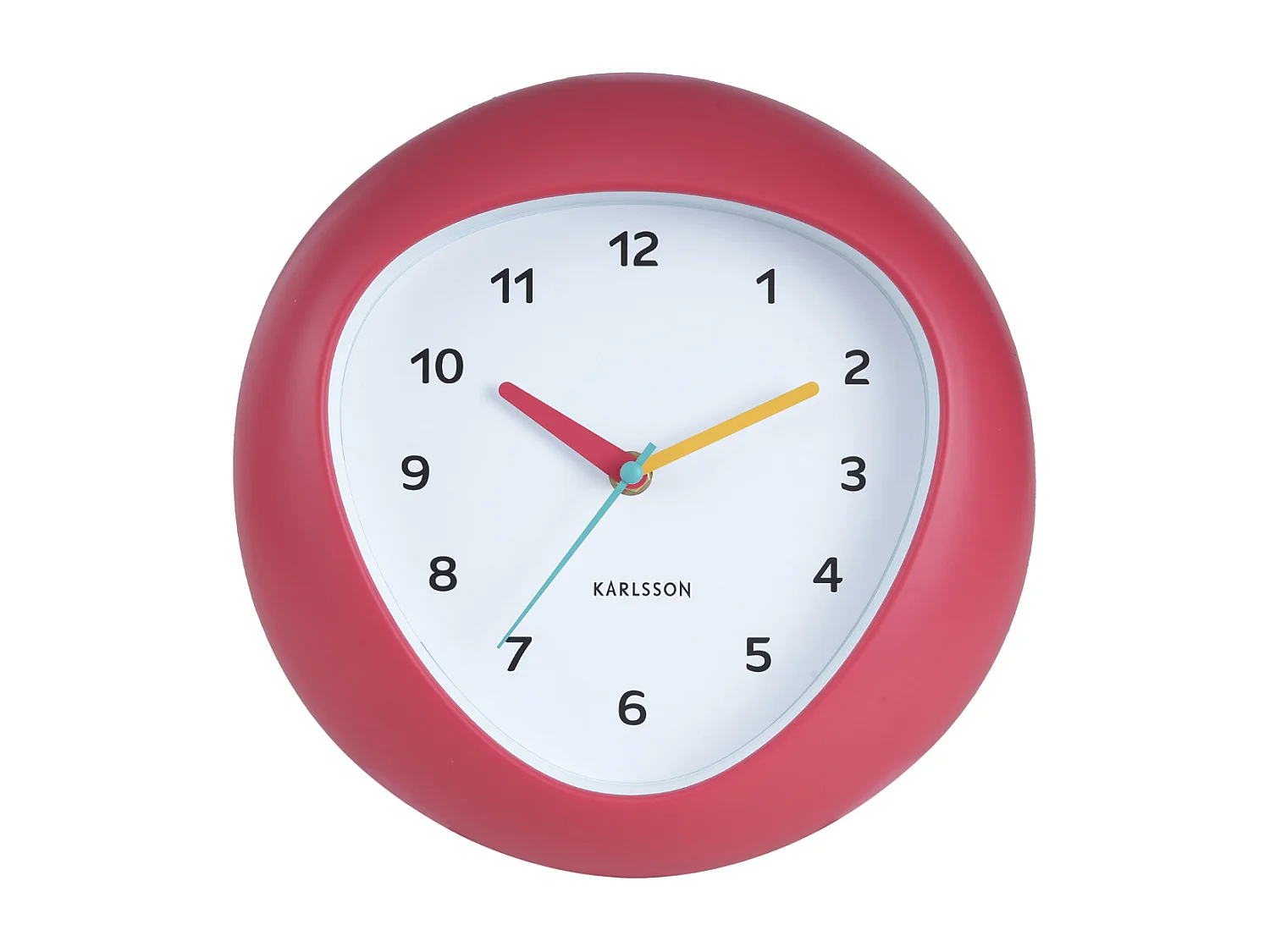 Horloge murale Funky Vibes - Rouge écarlate - Ø25,5cm