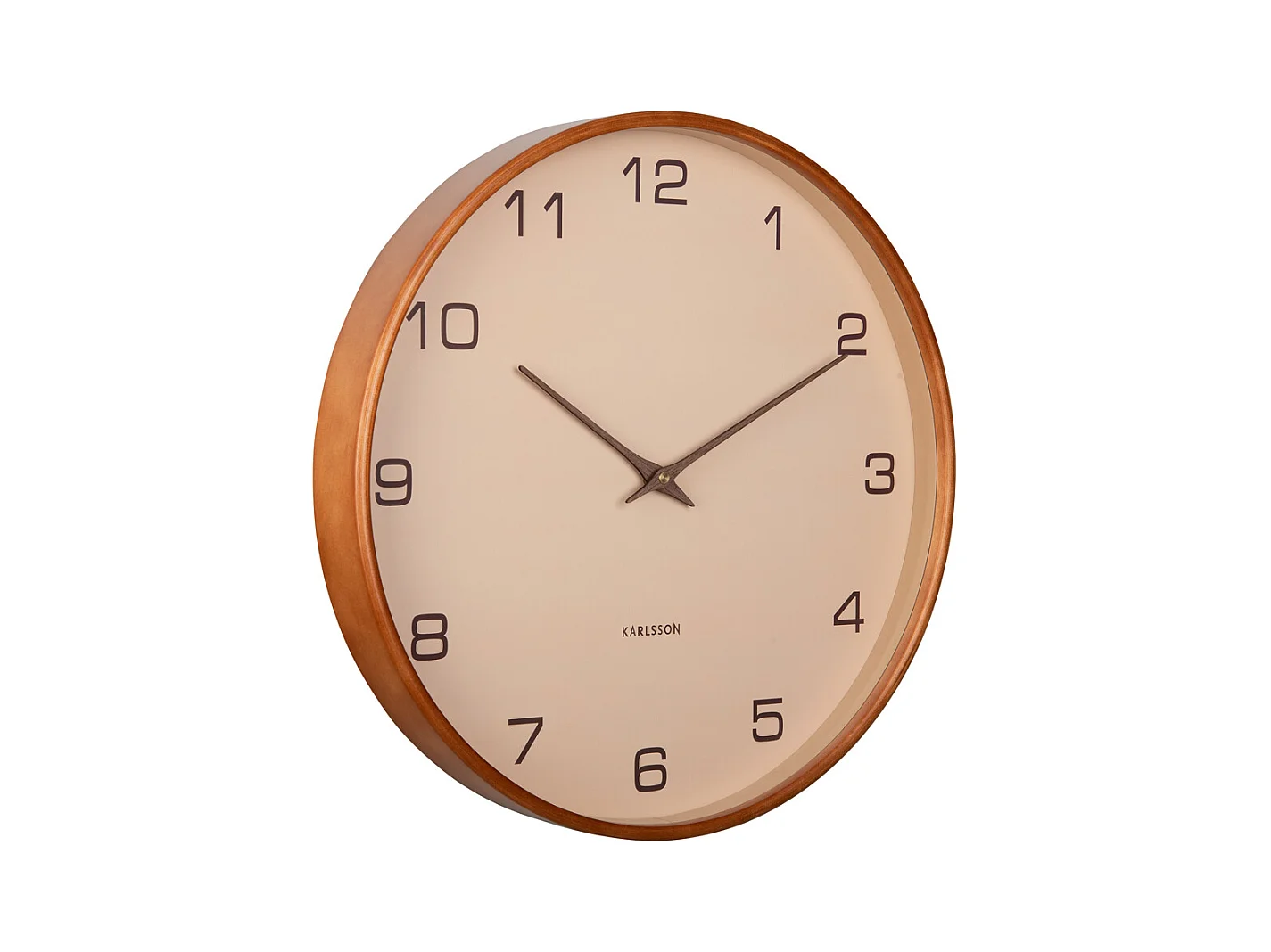 Horloge murale Acento - Marron sable - Ø40cm