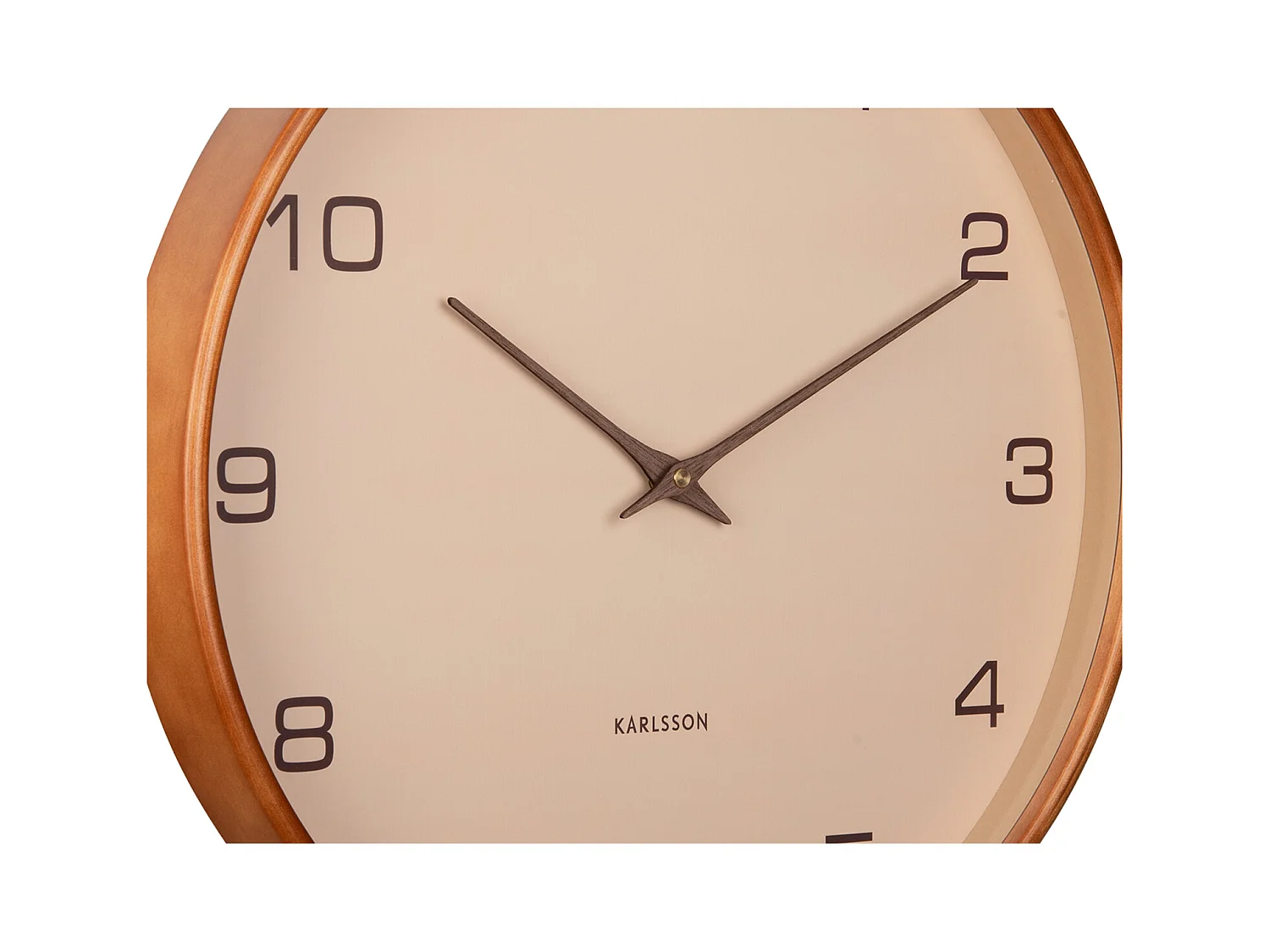 Horloge murale Acento - Marron sable - Ø40cm