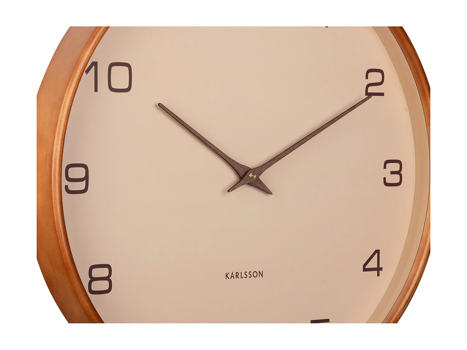 Horloge murale Acento - Marron sable - Ø40cm