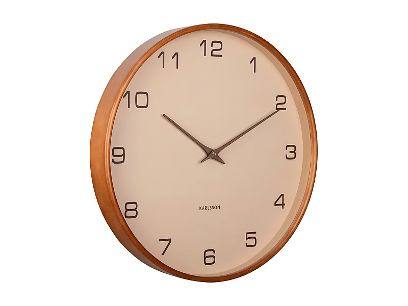 Horloge murale Acento - Marron sable - Ø40cm