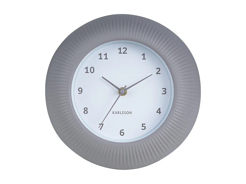Horloge murale Tender Rib - Gris chaud - Ø25cm