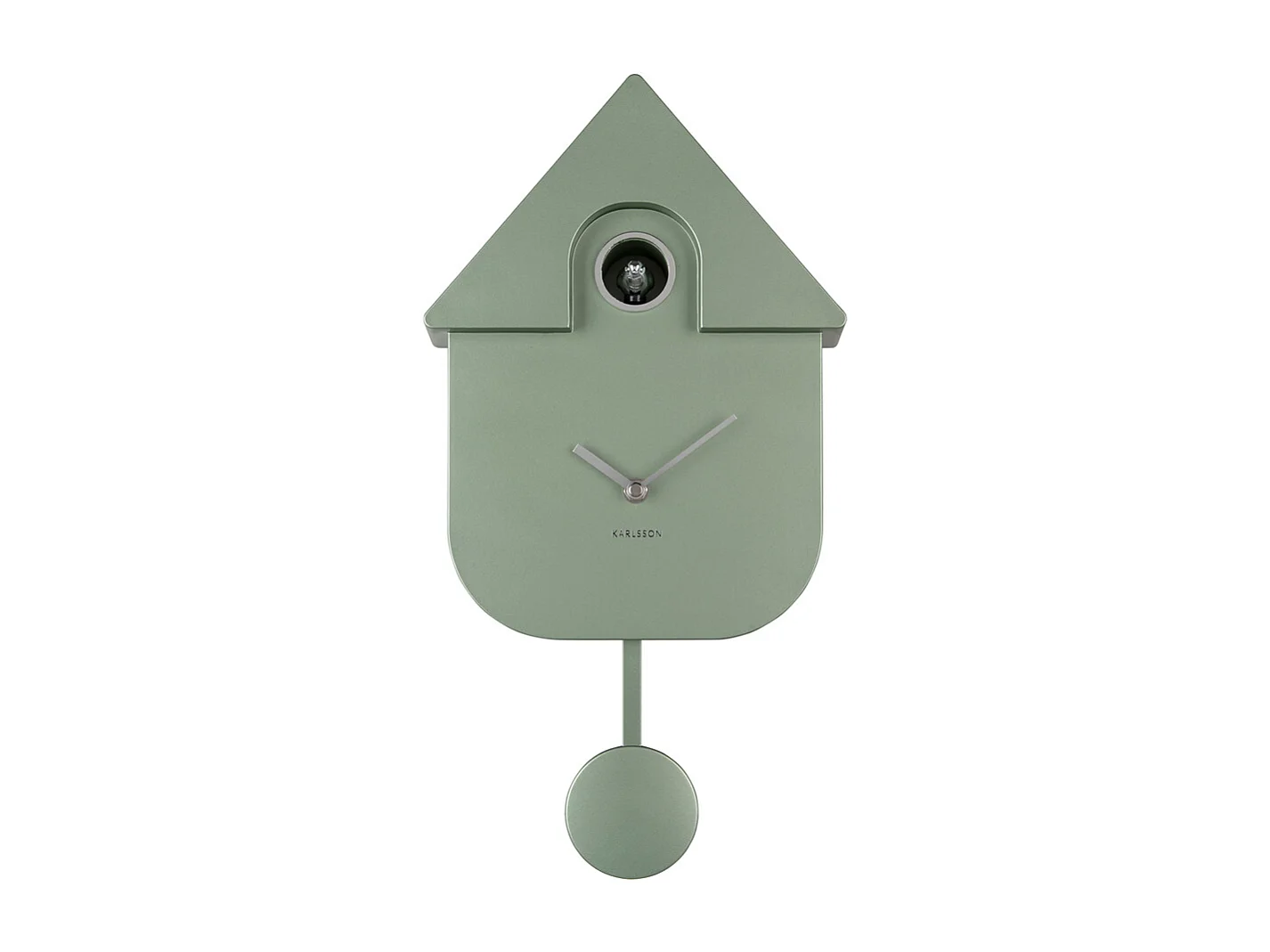 Wandklok Modern Cuckoo Metallic - Metallic jungle green