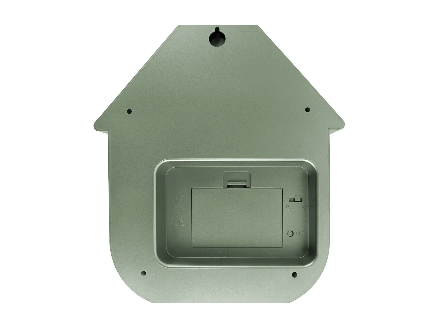 Wandklok Modern Cuckoo Metallic - Metallic jungle green