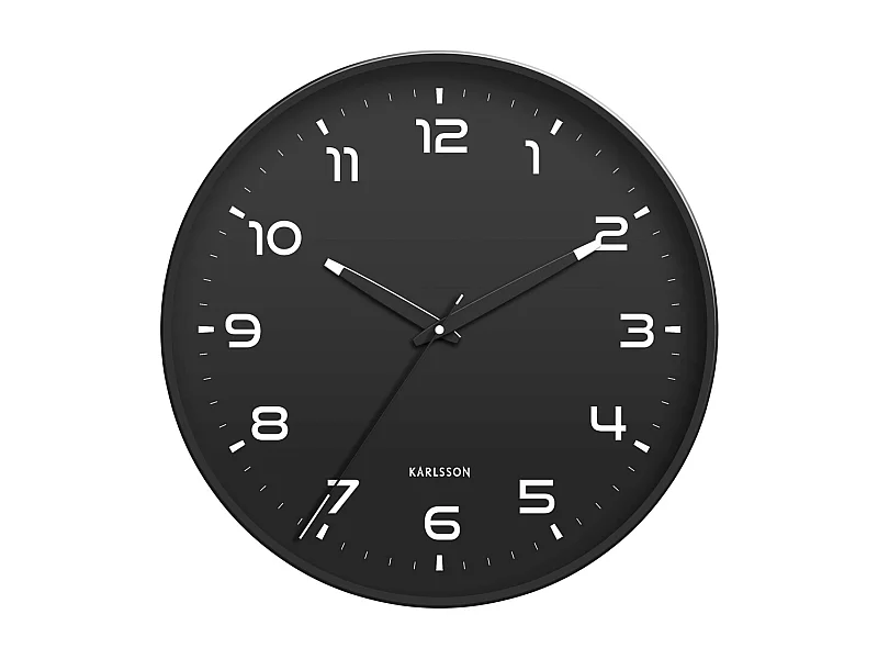 Wanduhr Orgullo - Schwarz - Ø40cm