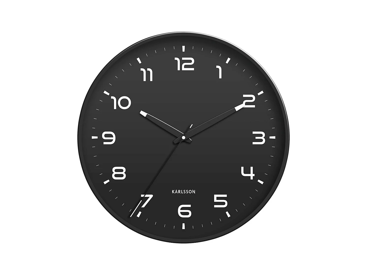 Horloge murale Orgullo - Noir - Ø40cm