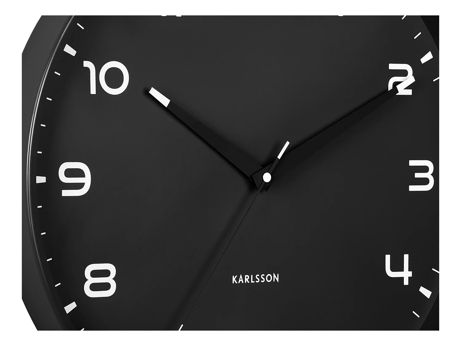 Horloge murale Orgullo - Noir - Ø40cm