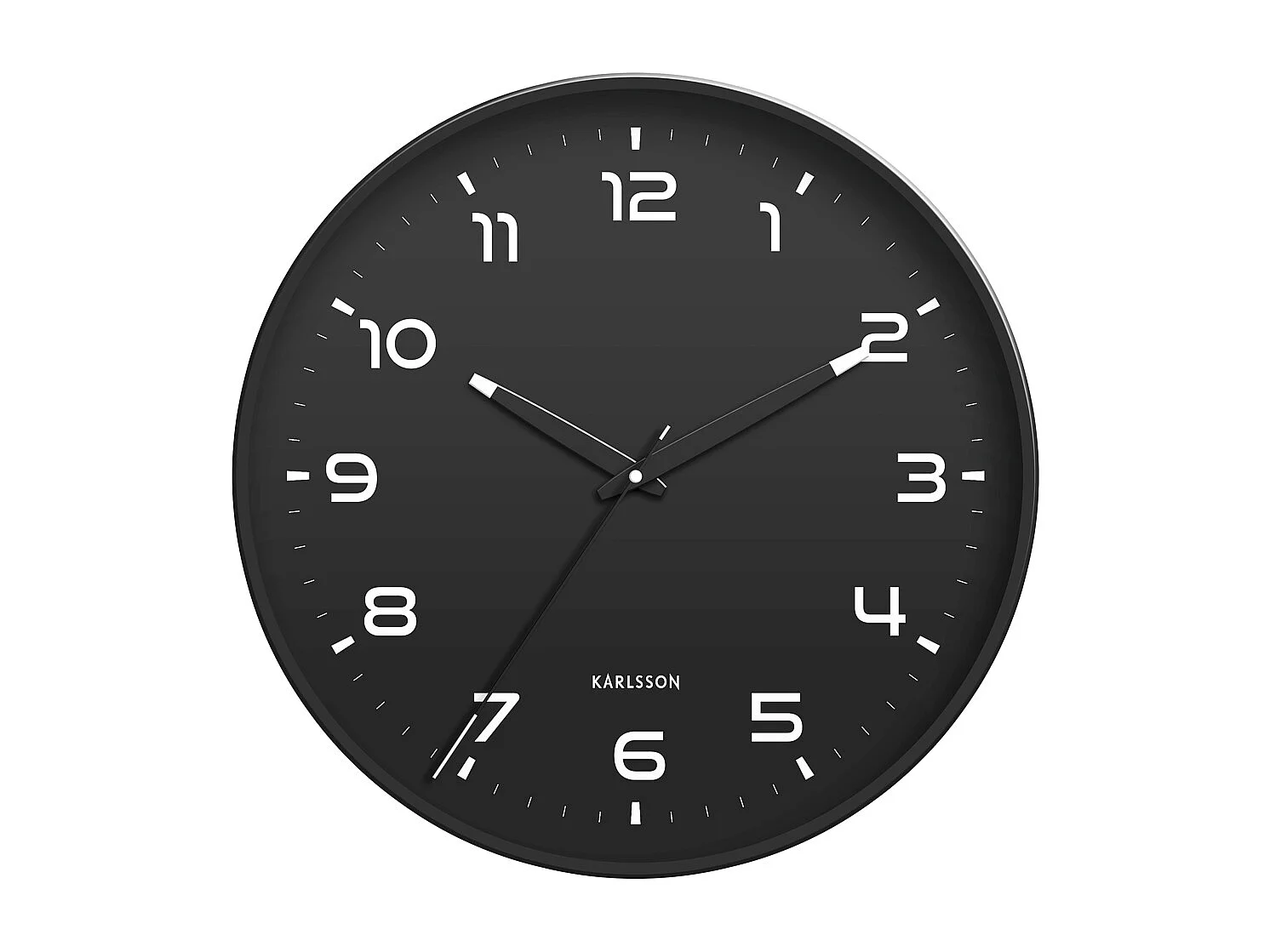 Horloge murale Orgullo - Noir - Ø40cm