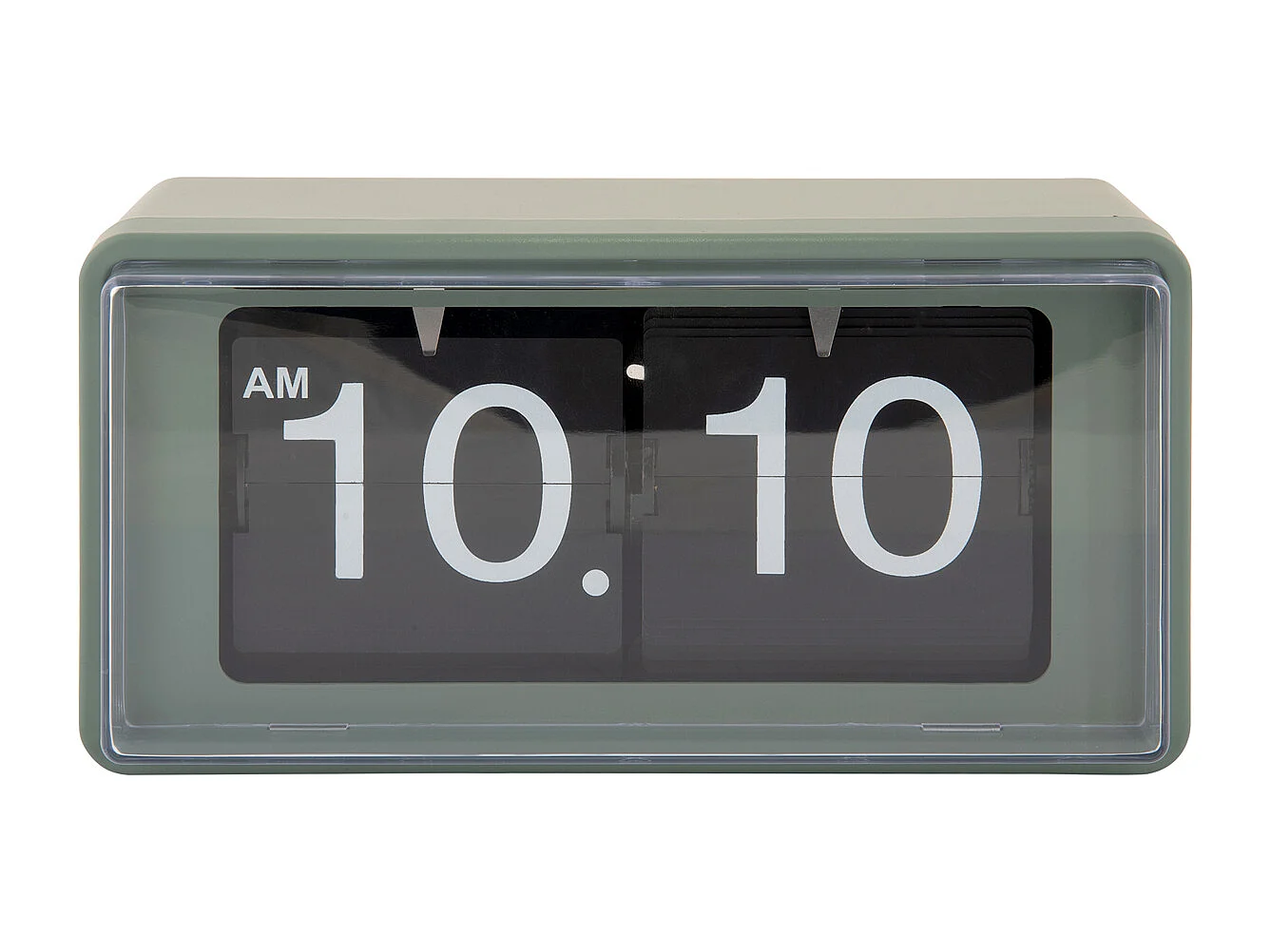 Horloge murale/de table rétro en boîte - Vert jungle