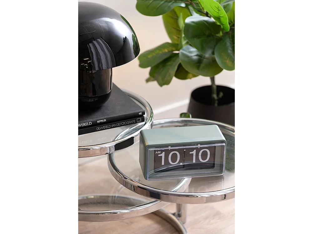 Horloge murale/de table rétro en boîte - Vert jungle