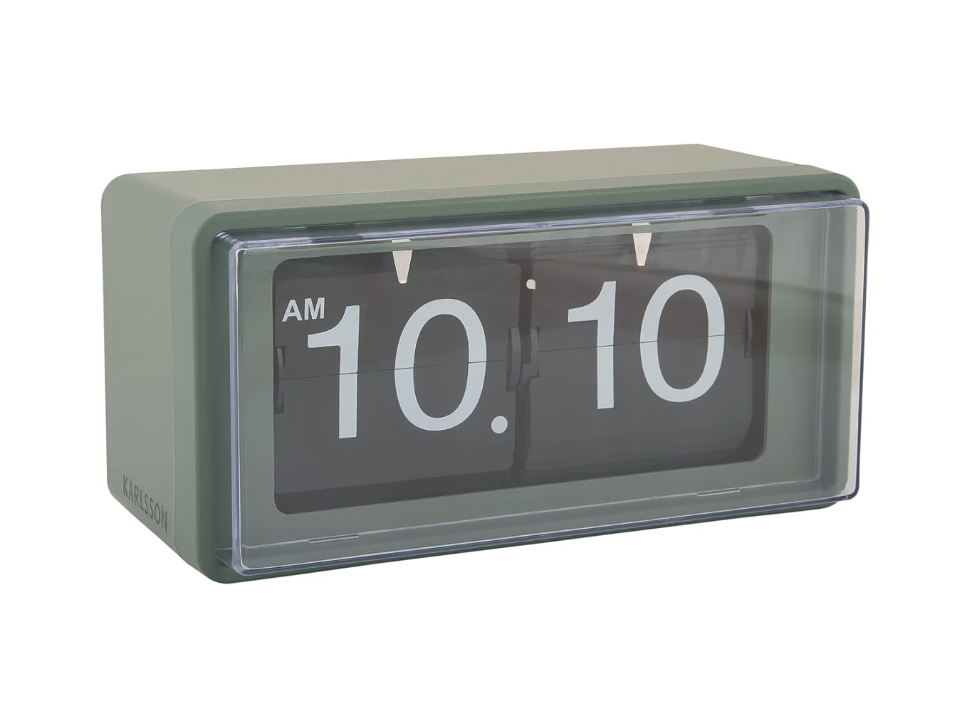 Horloge murale/de table rétro en boîte - Vert jungle