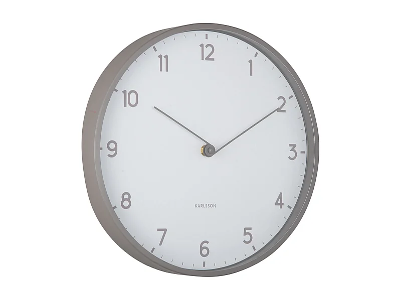 Horloge murale Sencillez - Gris foncé - Ø30cm