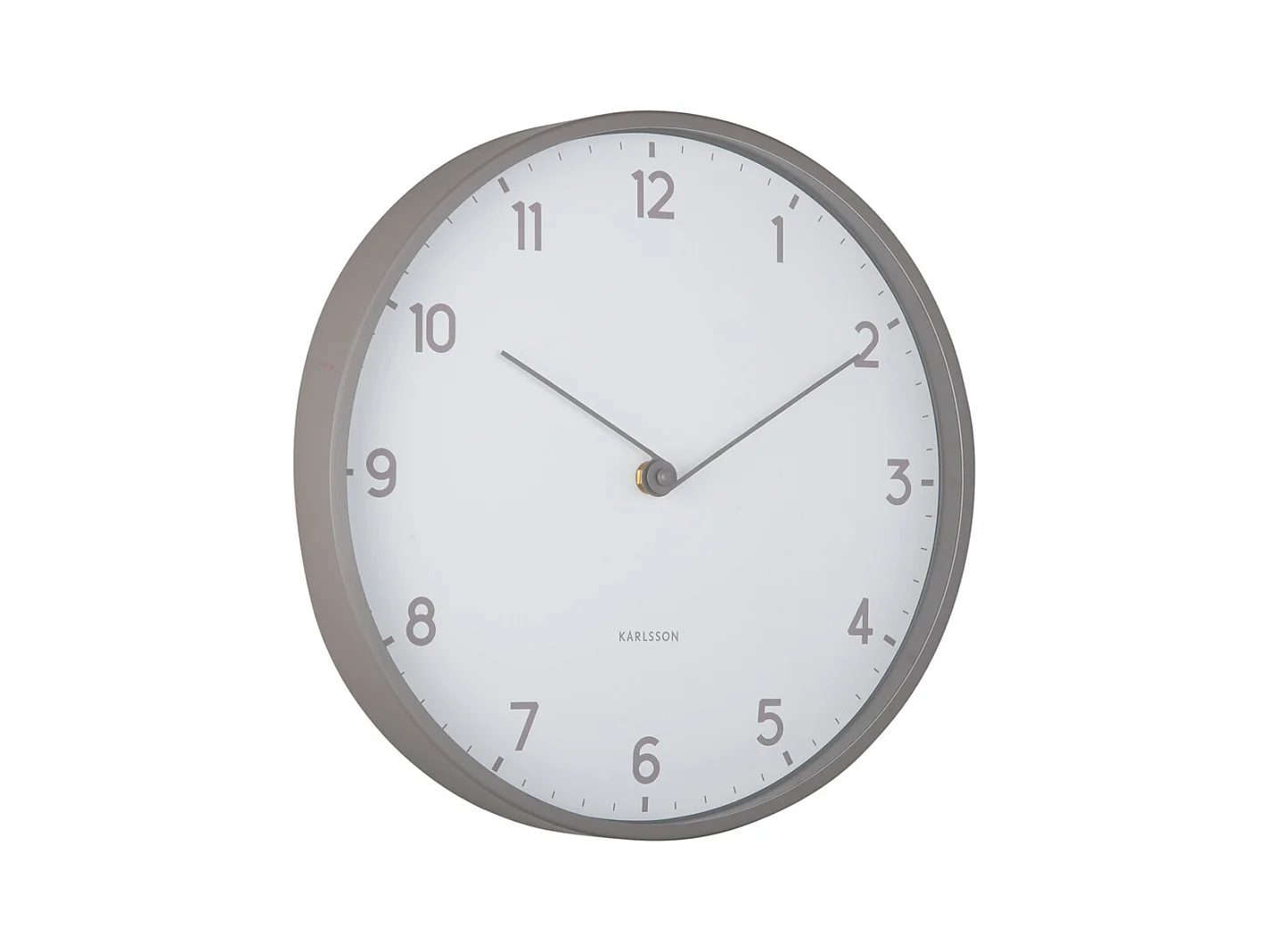 Horloge murale Sencillez - Gris foncé - Ø30cm