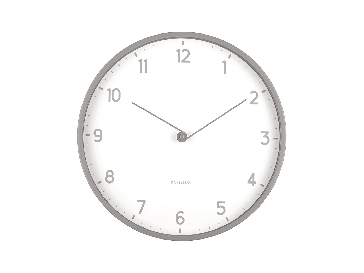Horloge murale Sencillez - Gris foncé - Ø30cm