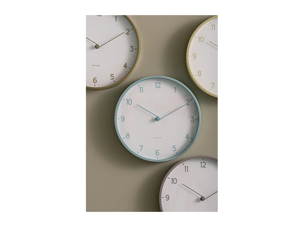 Horloge murale Sencillez - Gris foncé - Ø30cm