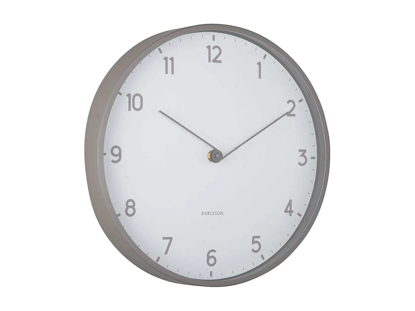 Horloge murale Sencillez - Gris foncé - Ø30cm