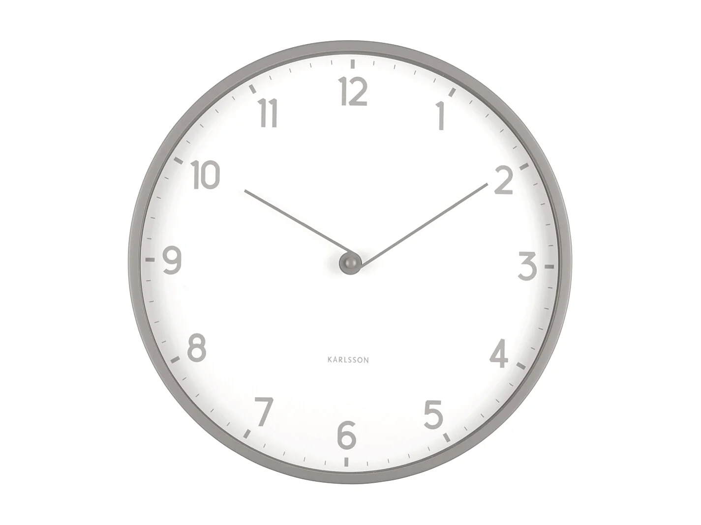 Horloge murale Sencillez - Gris foncé - Ø30cm