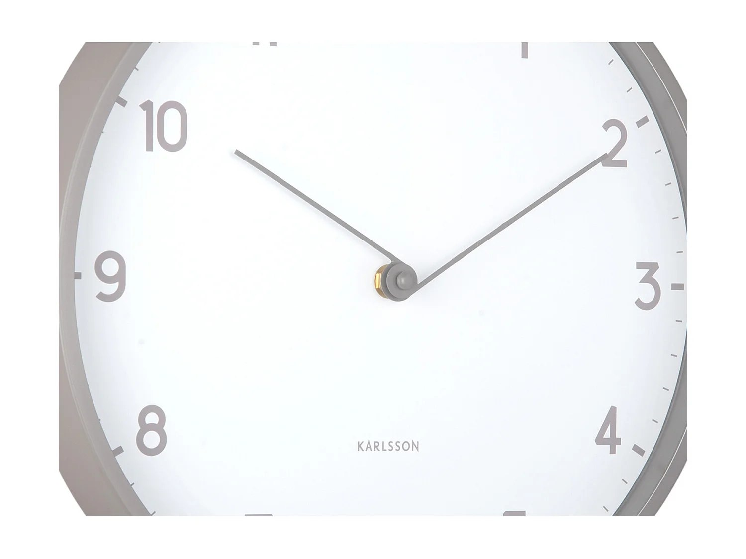 Horloge murale Sencillez - Gris foncé - Ø30cm