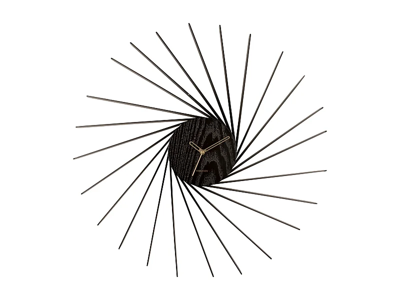 Zegar ścienny Helix XL - Czarny - Ø68cm