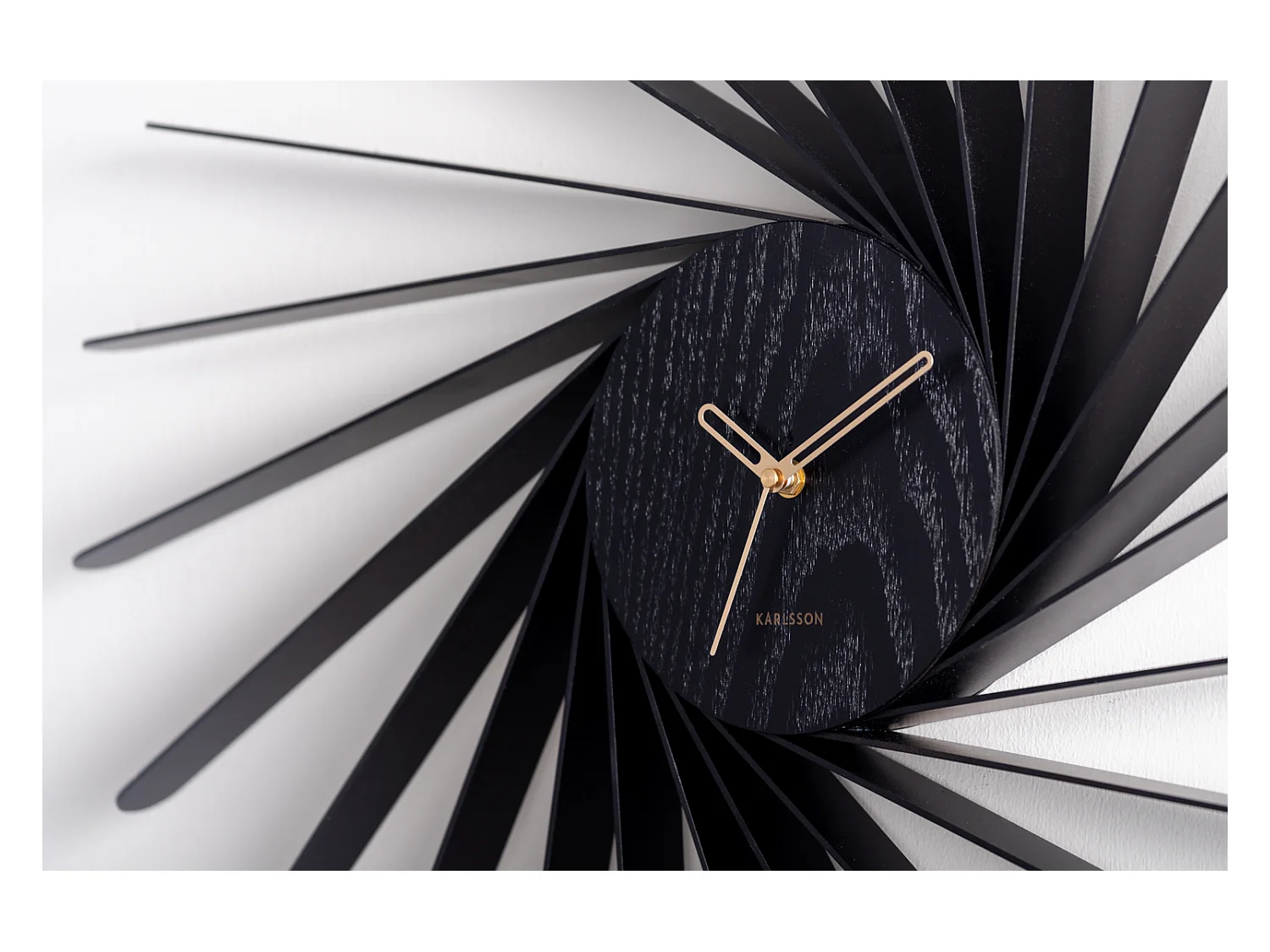 Wanduhr Helix XL - Schwarz - Ø68cm