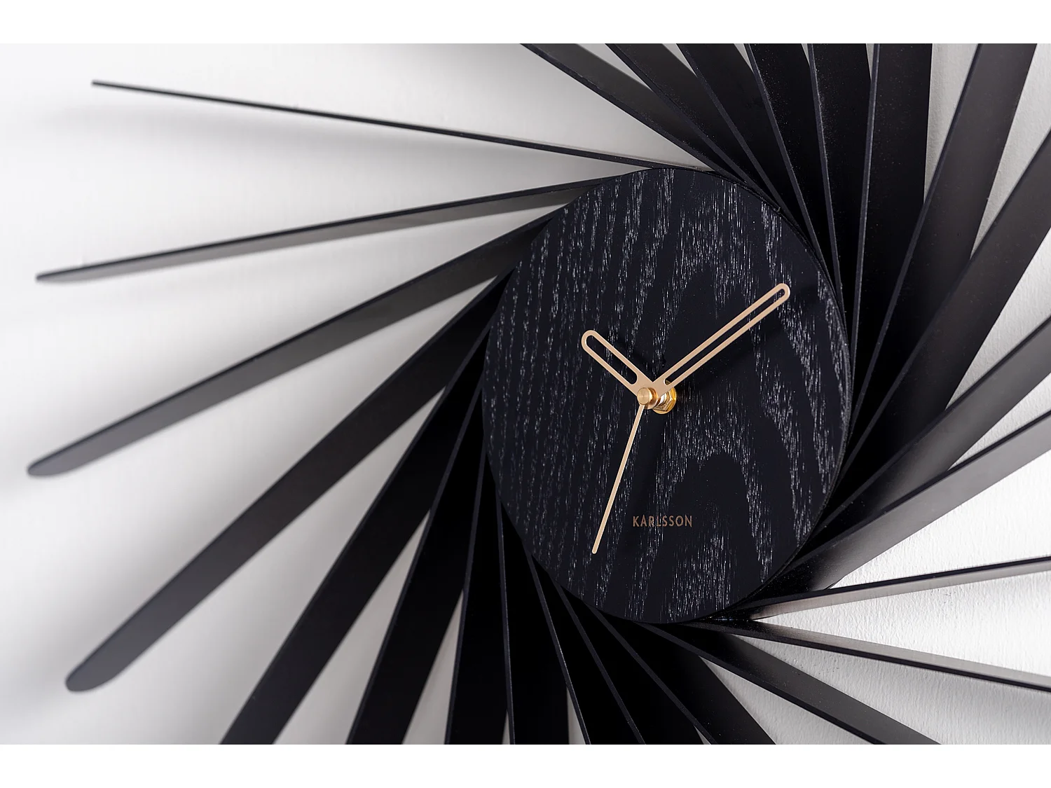 Horloge murale Helix XL - Noir - Ø68cm