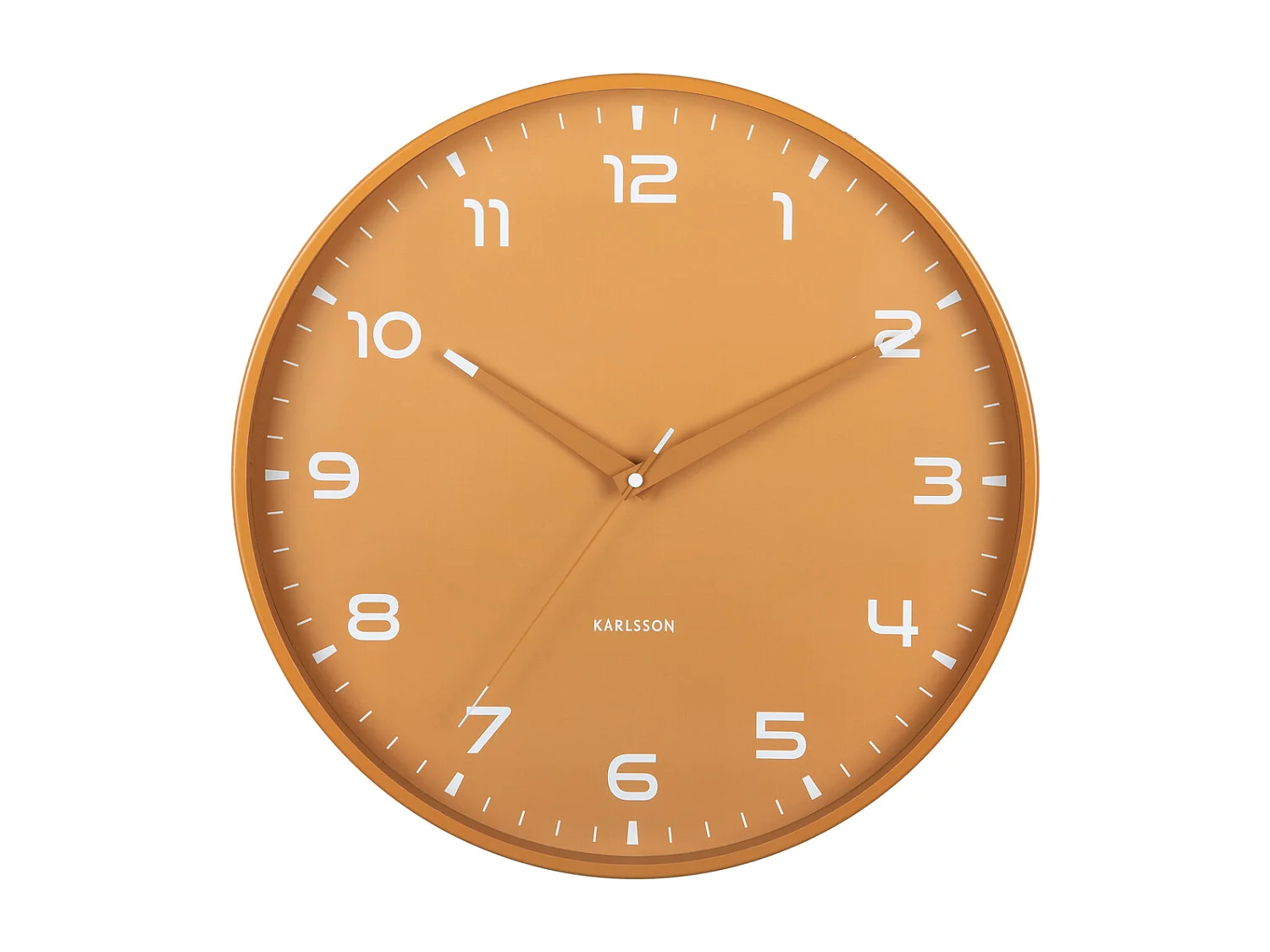 Horloge murale Orgullo - Jaune ocre - Ø40cm