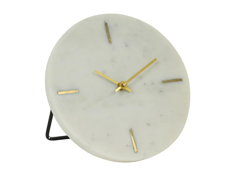 Uhr MORENO - 20x17x18cm - Weiß