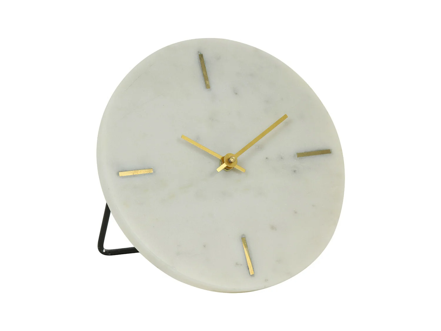 Horloge MORENO - 20x17x18cm - Blanc