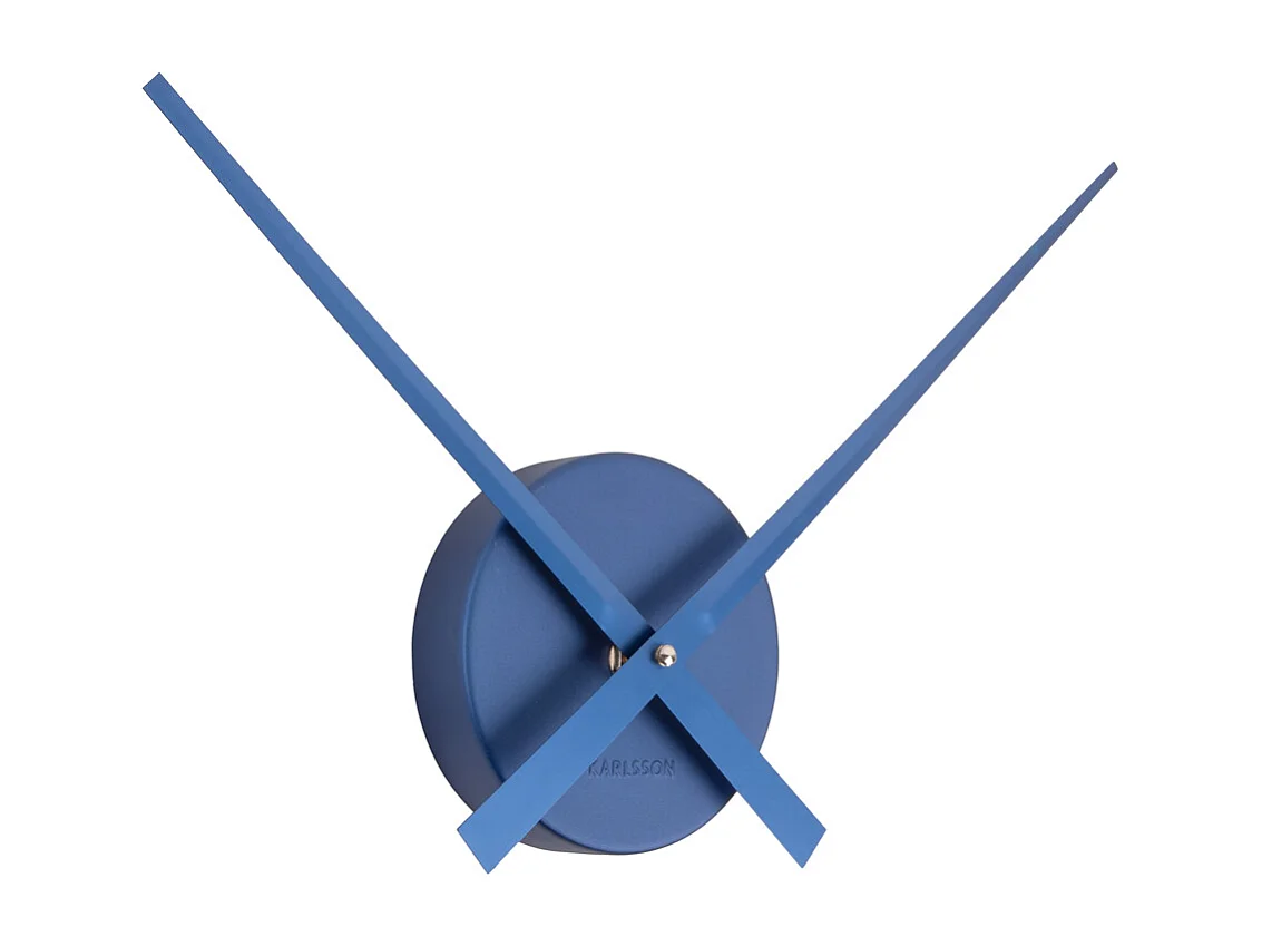 Horloge murale Little Big Time Mini Metallic - Bleu foncé métallisé - Ø41cm