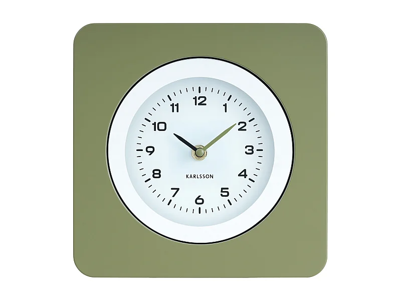 Horloge murale New Vintage - Vert armée - Ø22cm