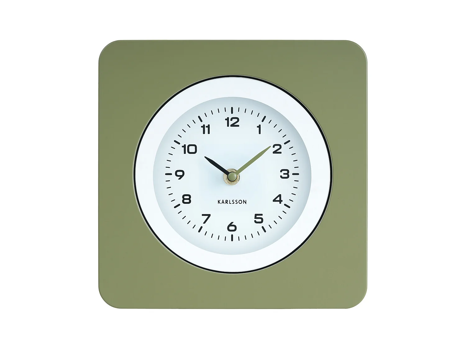 Horloge murale New Vintage - Vert armée - Ø22cm