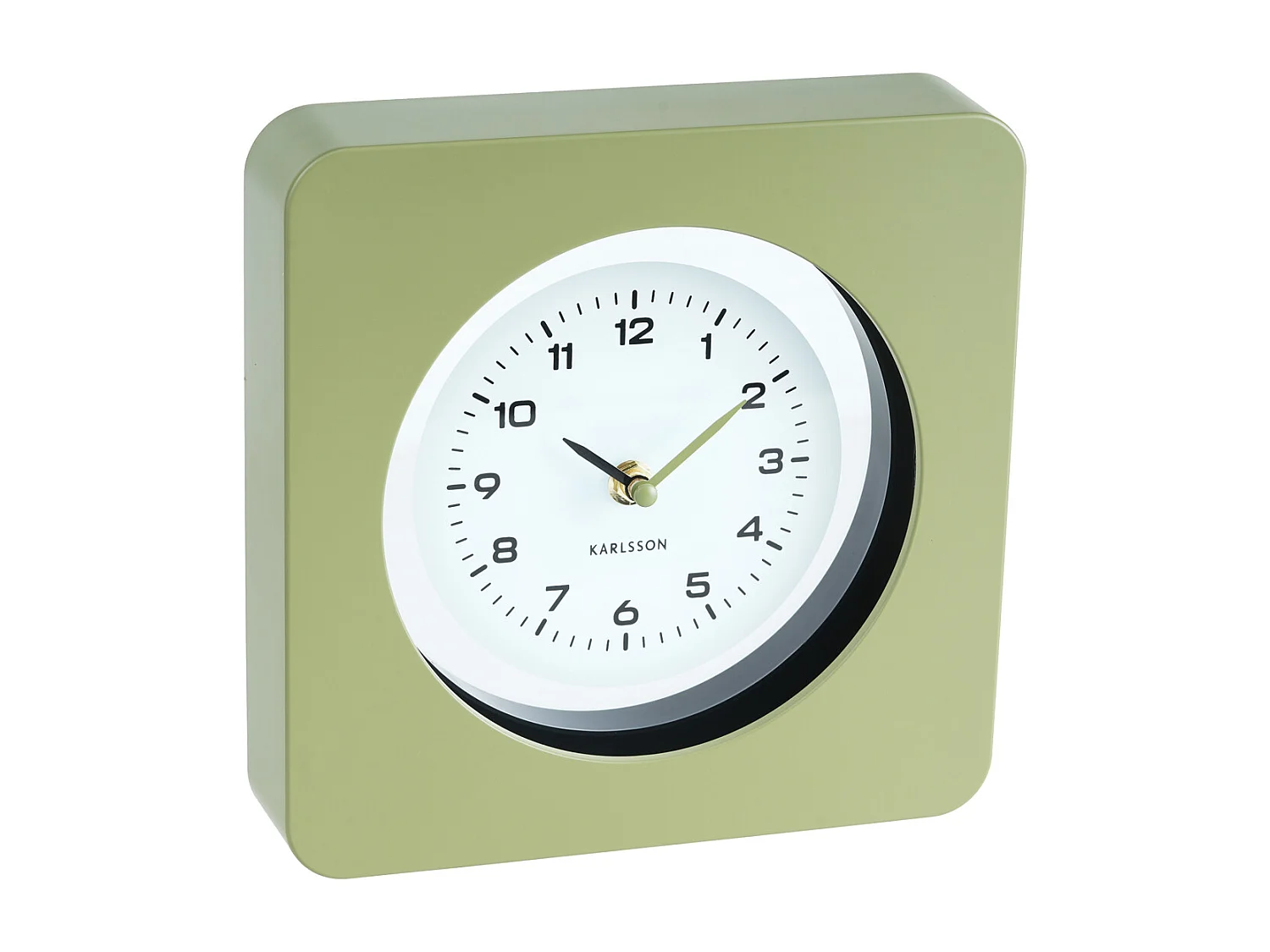 Horloge murale New Vintage - Vert armée - Ø22cm