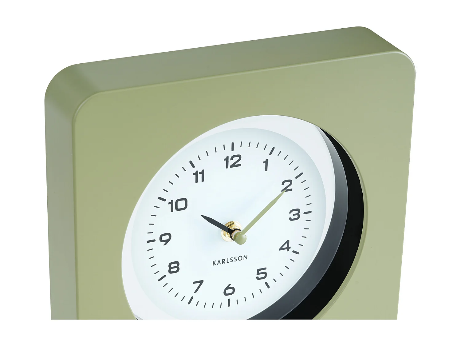 Horloge murale New Vintage - Vert armée - Ø22cm