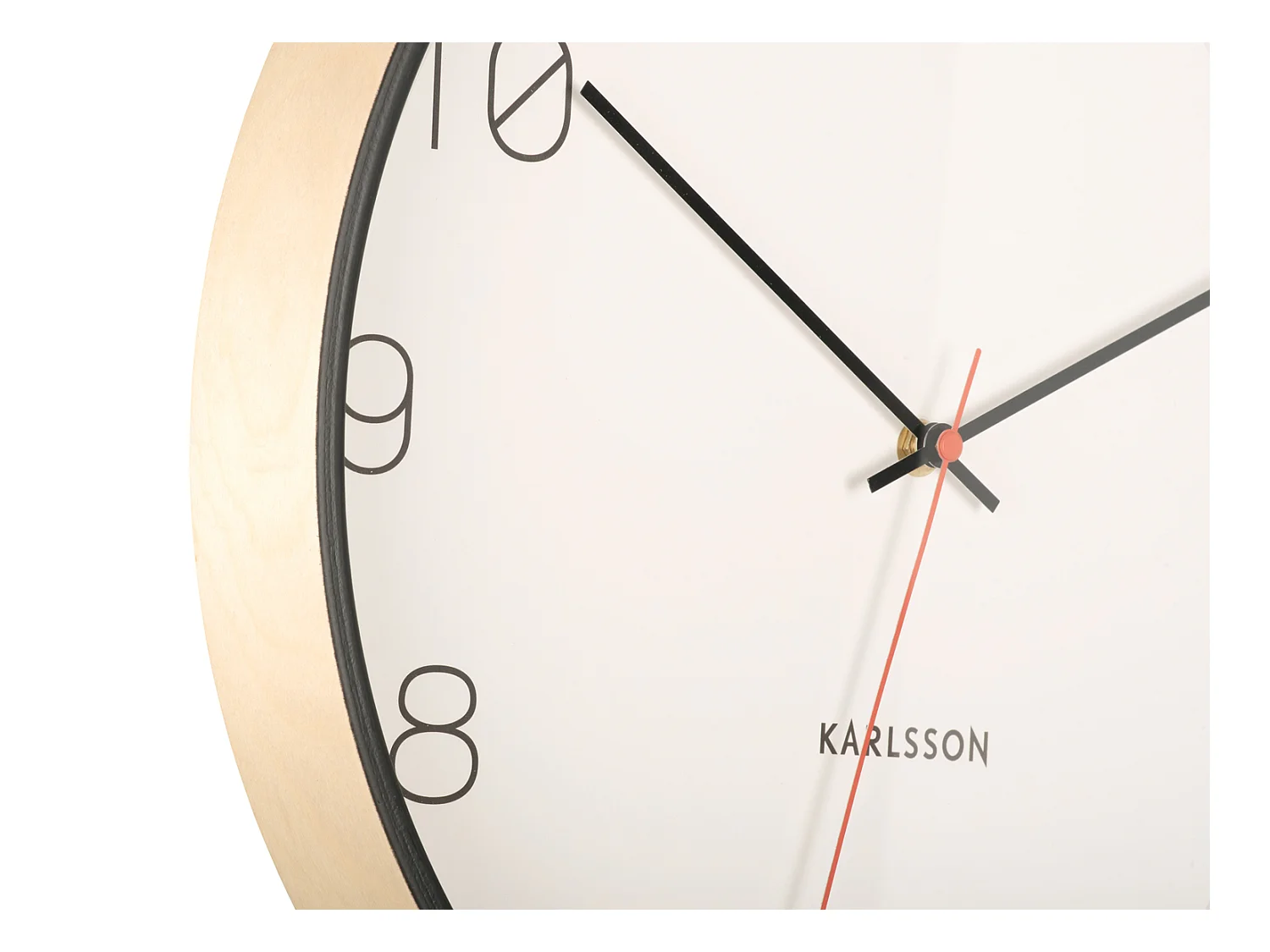 Horloge murale Joy - Noir - Ø40cm