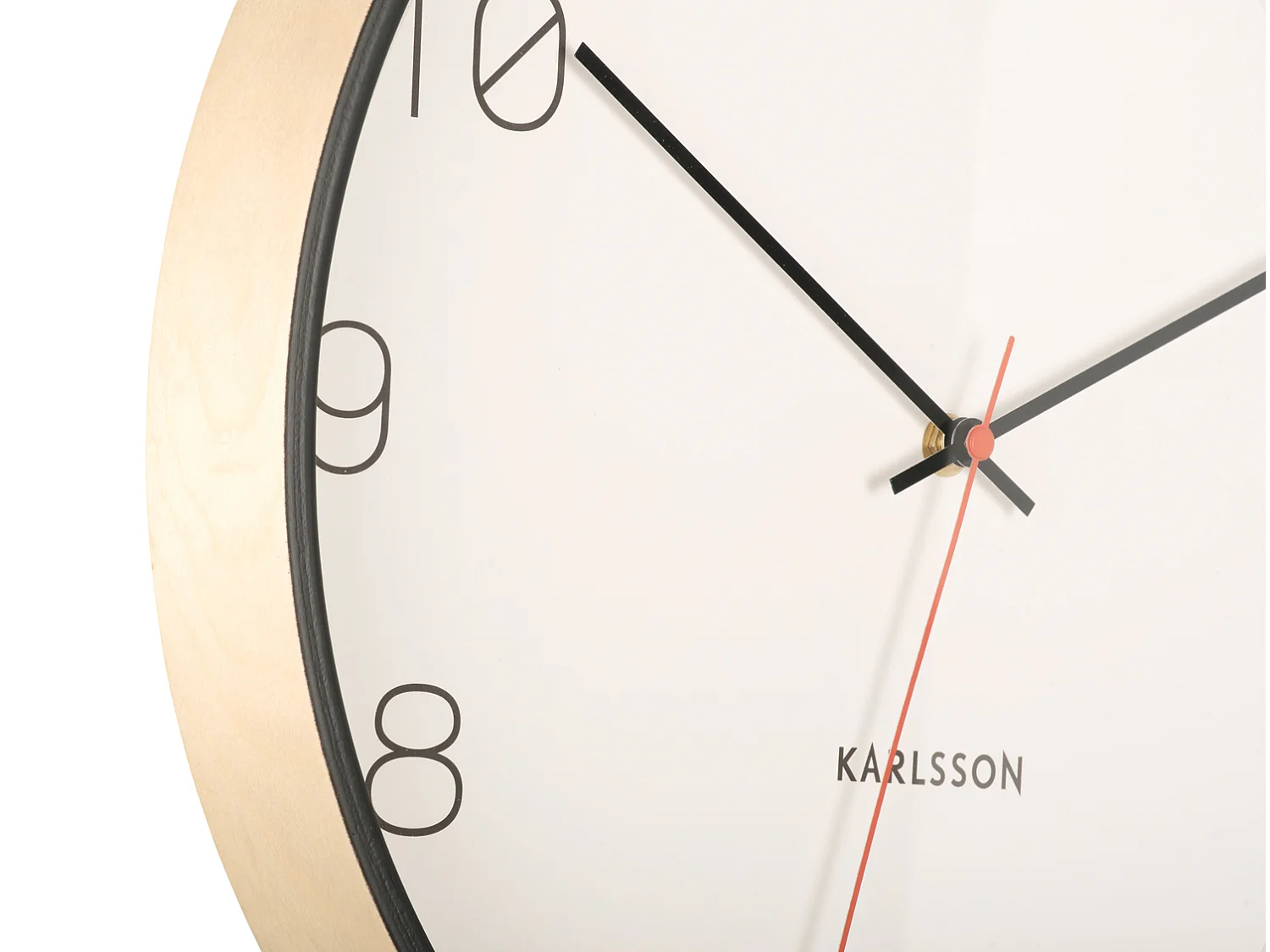 Horloge murale Joy - Noir - Ø40cm