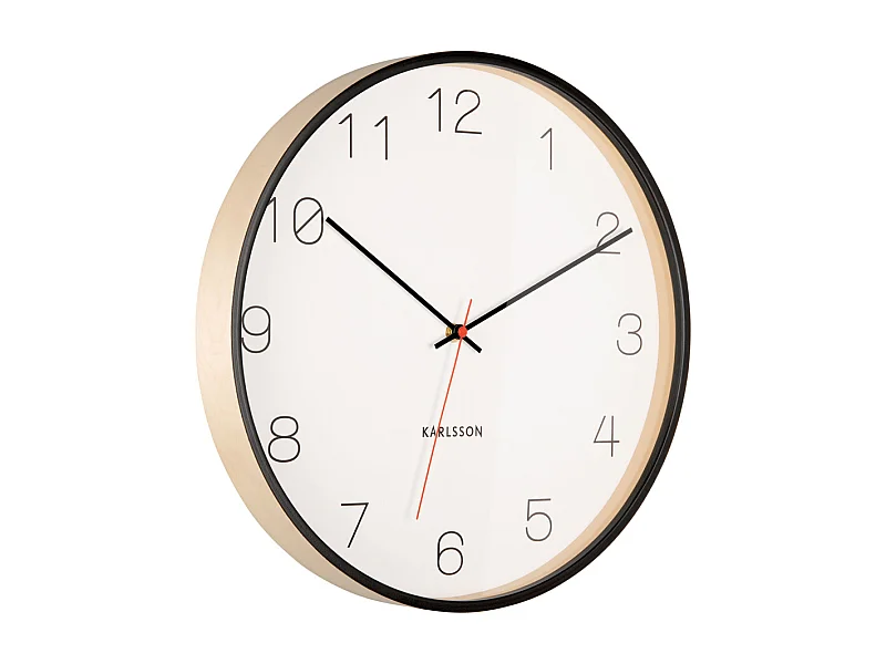 Wandklok Joy - Zwart- Ø40cm