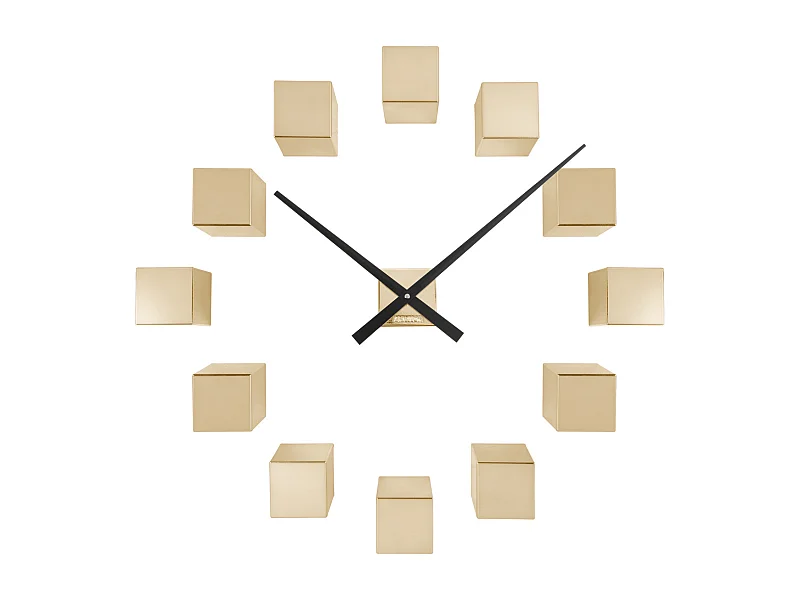 Wanduhr DIY Cubic Metallic - Metallic Gold - Ø40cm