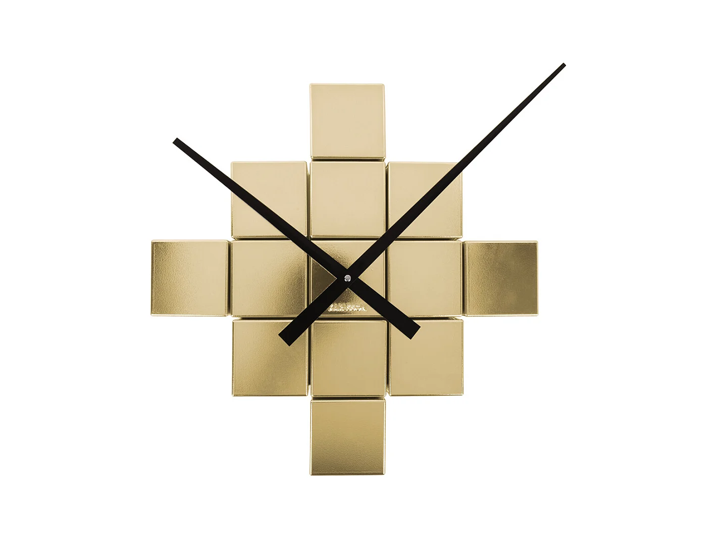 Horloge murale DIY Cubic Metallic - Or métallisé - Ø40cm